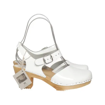 Clogs (White) from Moheda Leather
