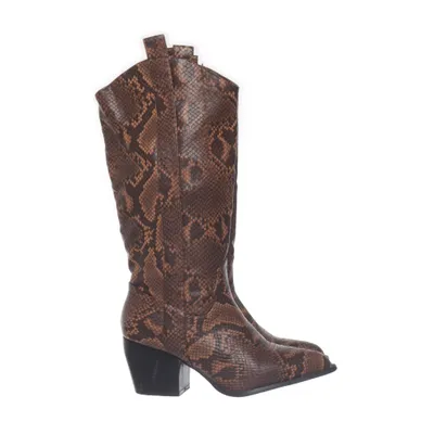 Cowboy boots (Brown) from Vices Faux leather