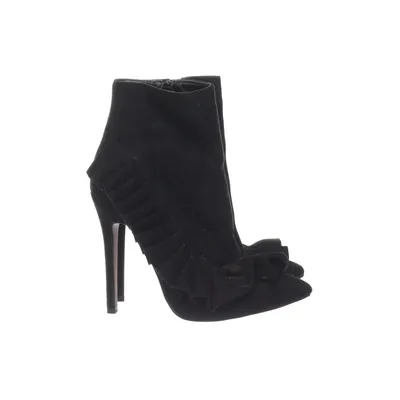 Heeled boots (Black) from Bebo Faux suede