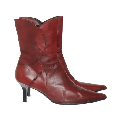 Laarzen met hak (Rood) van Sally O'Hara Leer