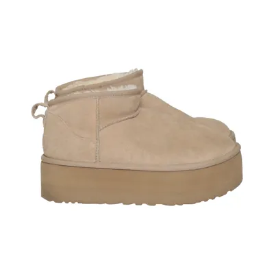 Enkellaarzen ( Classic Ultra Mini Platform) van UGG Leer