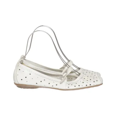 Ballet flats (White) from Dave Mayer Leather