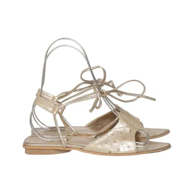 Sandals (Gold) from Tiara Leather