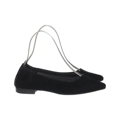 Ballerines (Noir) de Footlight Cuir, Daim