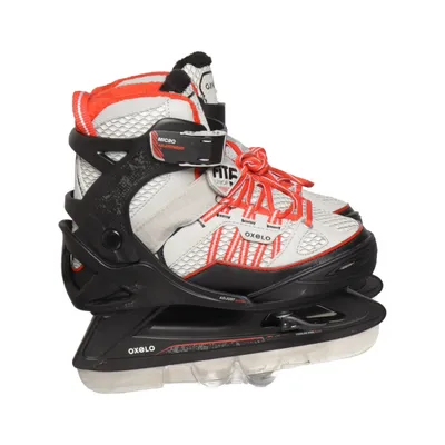 Patins à glace (Gris, Noir, Rouge) de Oxelo