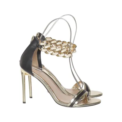 High heel sandals (Black, Gold) from Guess by Marciano