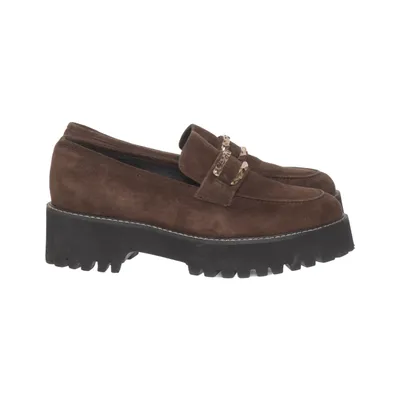 Loafers (Brown) from Dasia Leather