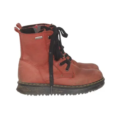 Laced boots (Red) from Däumling Leather