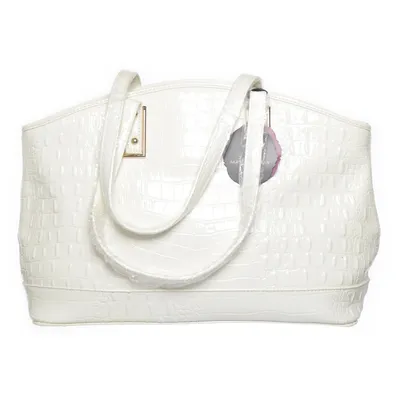 Handväska (Vit) från Alfredo Pauly Polyester, Polyuretan