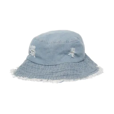 Bucket hat (Blauw) van Mavi Katoen