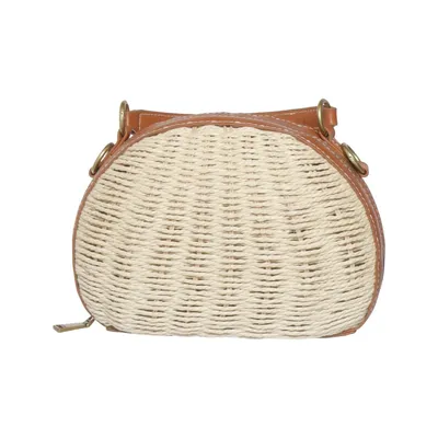 Skuldertaske (Beige, Brun) fra Parfois Bomuld, Linned, Polyester