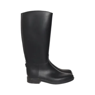 Regenlaarzen (Zwart) Leer