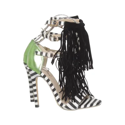 High heel sandals (Black, White, Green) from DiJiGirls