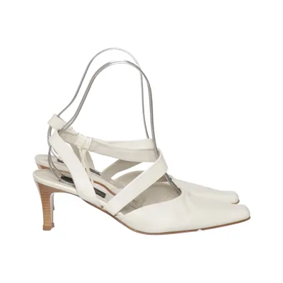 Sandales à talons hauts (Blanc) de Oscaria Cuir