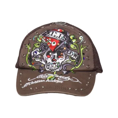 Truckerkeps (Brun, Flerfärgad) från Ed Hardy Bomull, Polyamid
