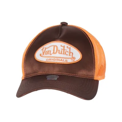 Casquette de camionneur (Marron, Orange) de Von Dutch Polyester