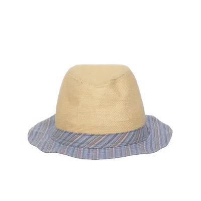 Chapeau de soleil (Beige, Multicolore) Lin, Polyester