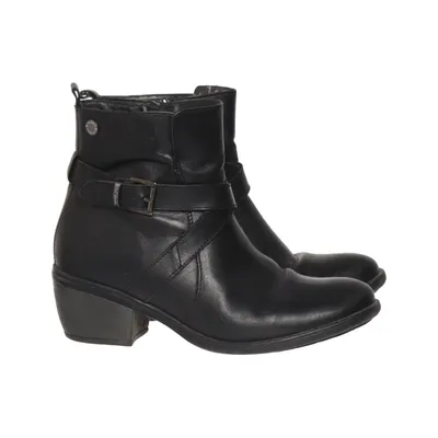 Heeled boots (Black) from D for Dasia Leather