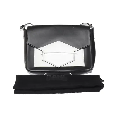 Axelremsväska (Svart, Vit) från Karl Lagerfeld Skinn