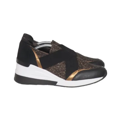 Chaussures d'été en toile (Noir, Blanc, Or) de Michael Kors Cuir