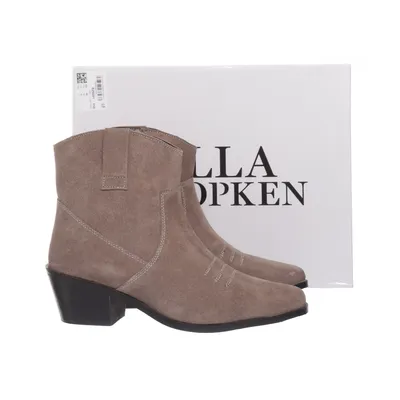 Laarzen met hak (Beige) van Ulla Popken Leer