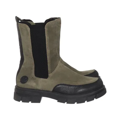 Chelsea boots (Green, Black) from Rieker Leather