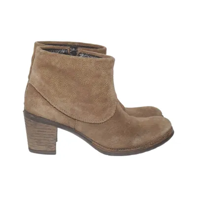 Heeled boots (Brown) from Lazamani Leather
