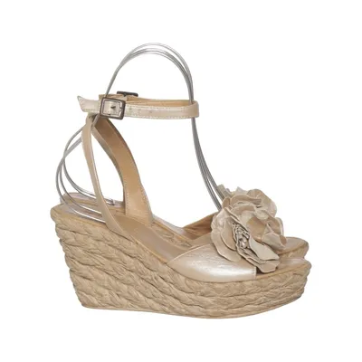 Wedges (Gold) from Next Leather