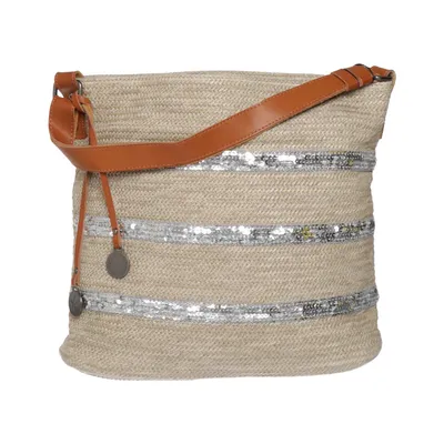 Axelremsväska (Beige, Silverfärgad, Brun) från Mandoline