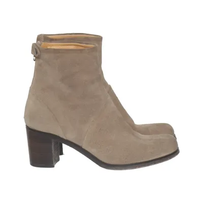 Heeled boots (Beige) from HOPE by Ringstrand Söderberg Leather