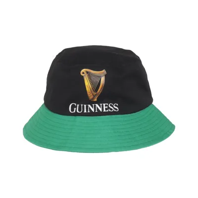 Bucket hat (Black, Green) from Guinness Recycled polyester