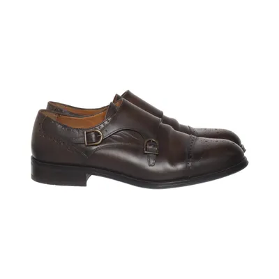 Monk strap shoes (Brown) from Massimo Dutti