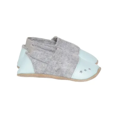 Baby slofjes (Grijs, Blauw) van Walkx