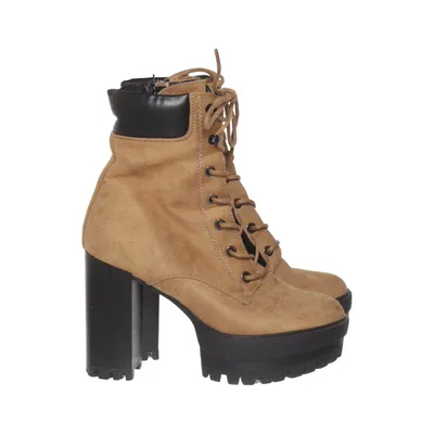 Heeled boots (Brown) from Even & Odd