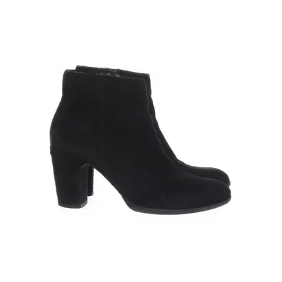 Heeled boots (Black) from Roberto Santi Faux suede