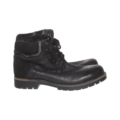 Laced boots (Black) from Senator Premium Shoes Leather