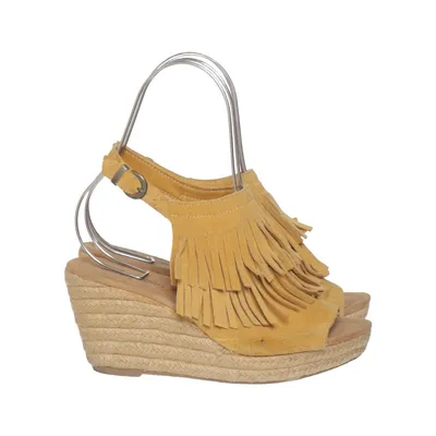 Chaussure compensées (Jaune) de Minnetonka Cuir