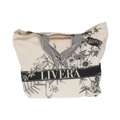 Canvas tas (Beige, Zwart) van Livera