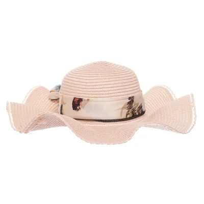 Stråhat (Pink, Flerfarvet)