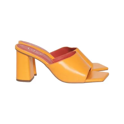 Mules (Orange) fra LeGer Læder