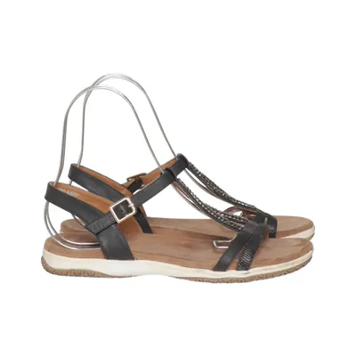 Sandalen (Zwart, Bruin) van Lunar Imitatieleer, Imitatie suède