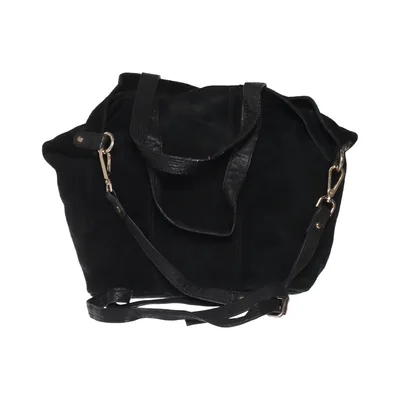 Handväska (Svart) från Real Leather Studio Skinn, Polyester