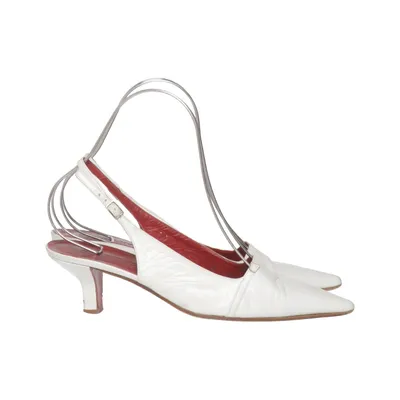 Sandales à talons hauts (Blanc) de Sportmax by MaxMara Cuir