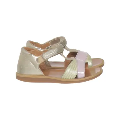 Sandals (Gold, Pink, Multicolored) from Pom d'Api