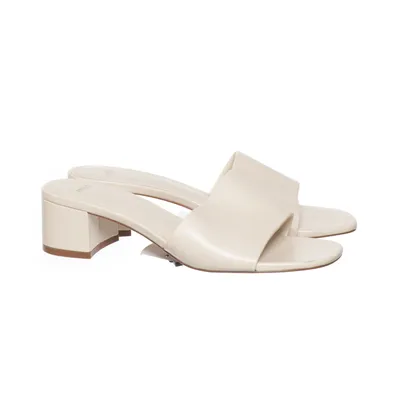 Mules (Beige) from Mango Polyurethane