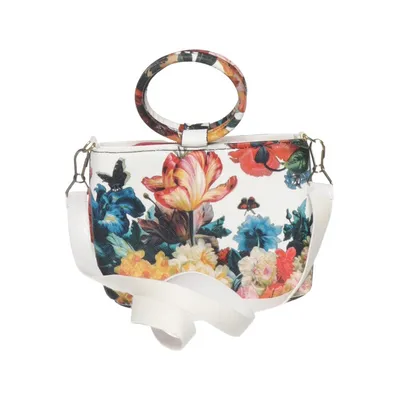 Shoulder-bag (White, Multicolored)