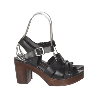 High heel sandals (Black) from Effortless Leather
