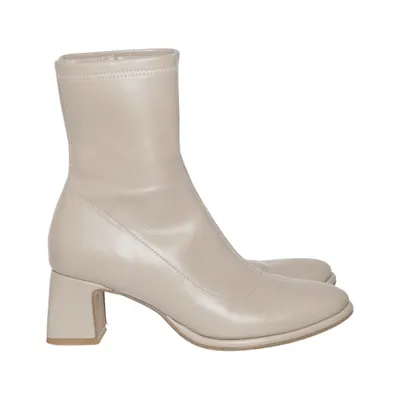 Bottes à talons (Beige) de Clou
