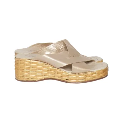 Chaussure compensées (Beige) de Charles Jourdan Cuir