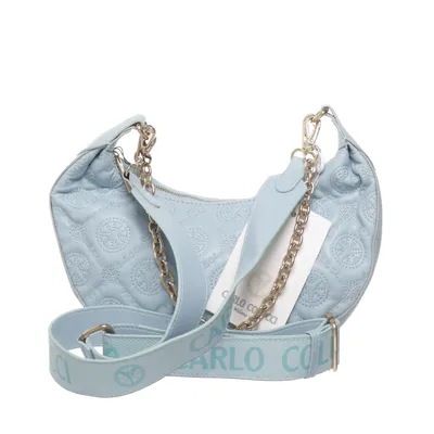 Shoulder-bag (Blue) from Carlo Colucci Faux leather